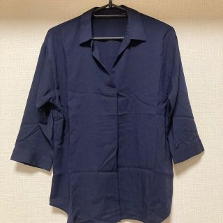 ユニクロ(UNIQLO)のレーヨンスキッパーブラウス　ユニクロ(シャツ/ブラウス(長袖/七分))