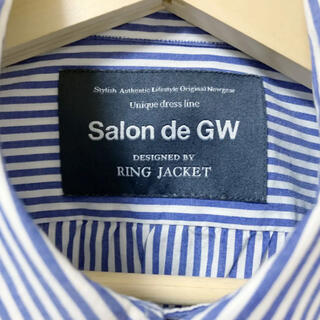 グローバルワーク(GLOBAL WORK)のSalon de GW  リングジャケット　ストライプシャツ ボタンダウンシャツ(シャツ)