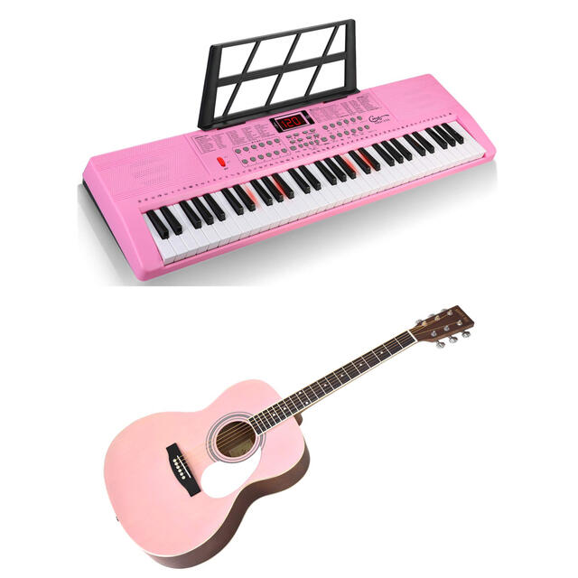 HONEY BEE - ピンク ピアノ ピンク ギターの通販 by 音符｜ハニービーならラクマ