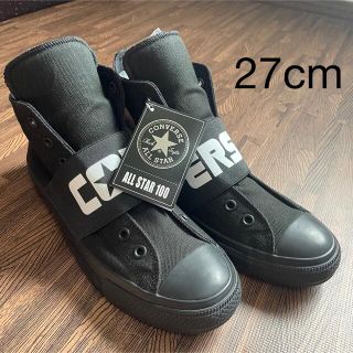 コンバース(CONVERSE)のALL STAR100 BIG GORE SLIP HI ブラック新品27センチ(スニーカー)