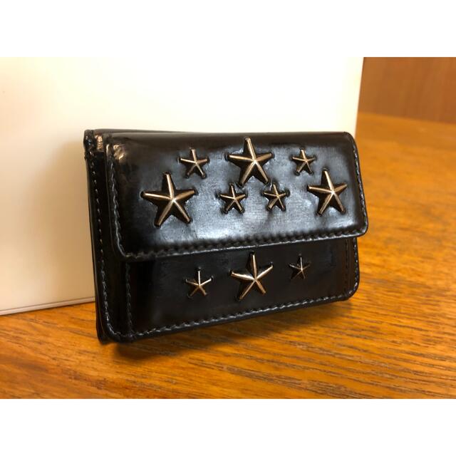 【極美品】JIMMY CHOO ジミーチュウ ミニ財布 コンパクトウォレット