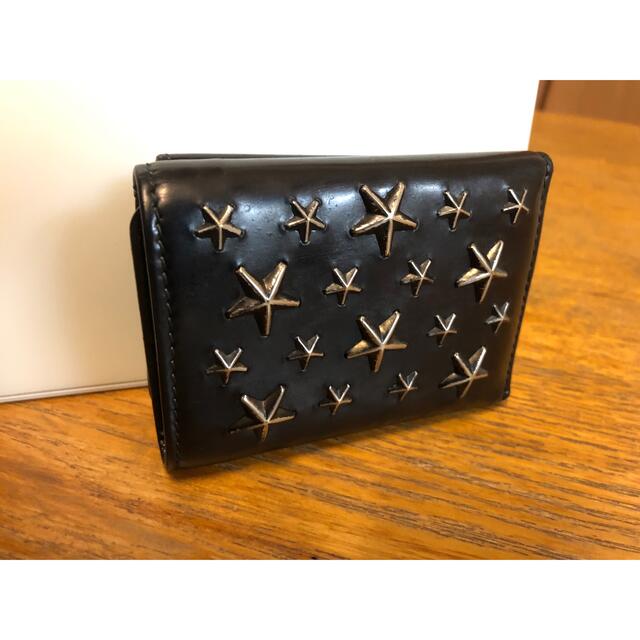 JIMMY CHOO(ジミーチュウ)の【美品】JIMMY CHOO ジミーチュウ ミニ財布 コンパクトウォレット   レディースのファッション小物(財布)の商品写真