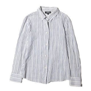 アーペーセー(A.P.C)のa.p.c. アーペーセー　涼しげコットン　ストライプシャツ　ゆったりS(シャツ/ブラウス(長袖/七分))