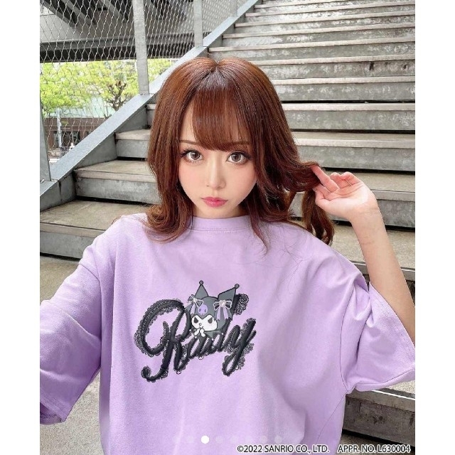 Rady(レディー)のRady❤新品✨【KUROMI Ｔシャツ】ラベンダー(フリーサイズ) レディースのトップス(Tシャツ(半袖/袖なし))の商品写真