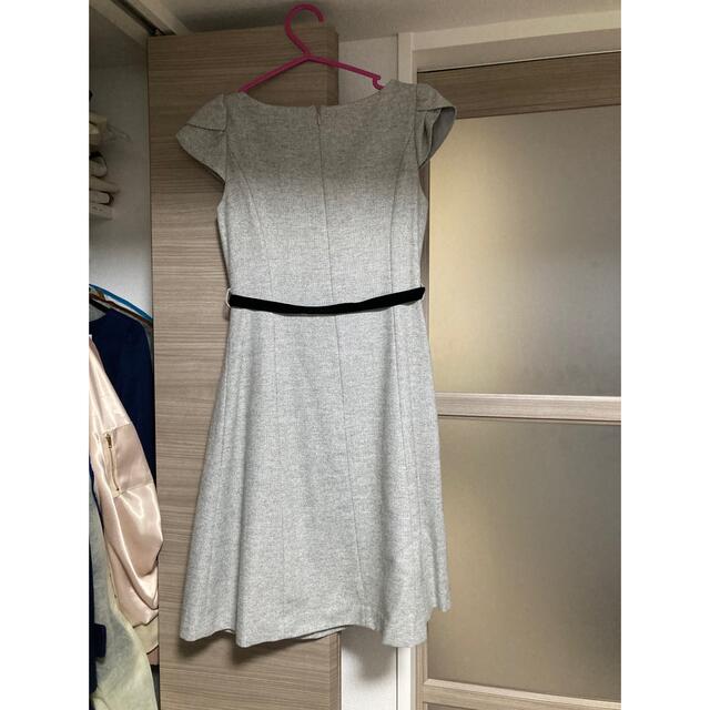 ウィルセレクション グレー 刺繍ワンピース willselection