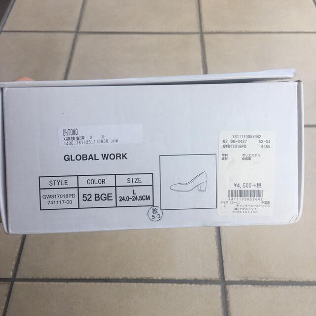 GLOBAL WORK(グローバルワーク)の新品 未着 GLOBAL WORK グローバルワーク チャンキーヒールパンプス レディースの靴/シューズ(ハイヒール/パンプス)の商品写真