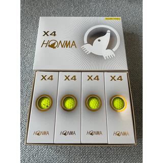 ホンマゴルフ(本間ゴルフ)のホンマ HONMA ゴルフ ボール X4 1ダース イエロー(その他)