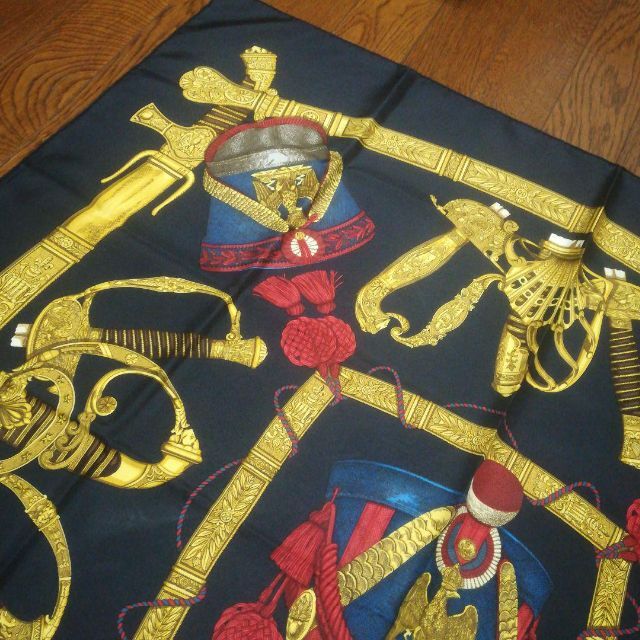 HERMES エルメス スカーフ グランドユニフォーム 小物 バンダナ