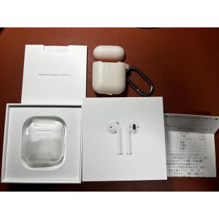 アップル(Apple)の【美品】アップル エアーポッズ Apple AirPods(ヘッドフォン/イヤフォン)