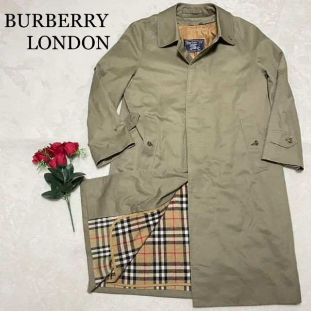 223 BURBERRY LONDON トレンチコート カーキ ミリタリー メンズ