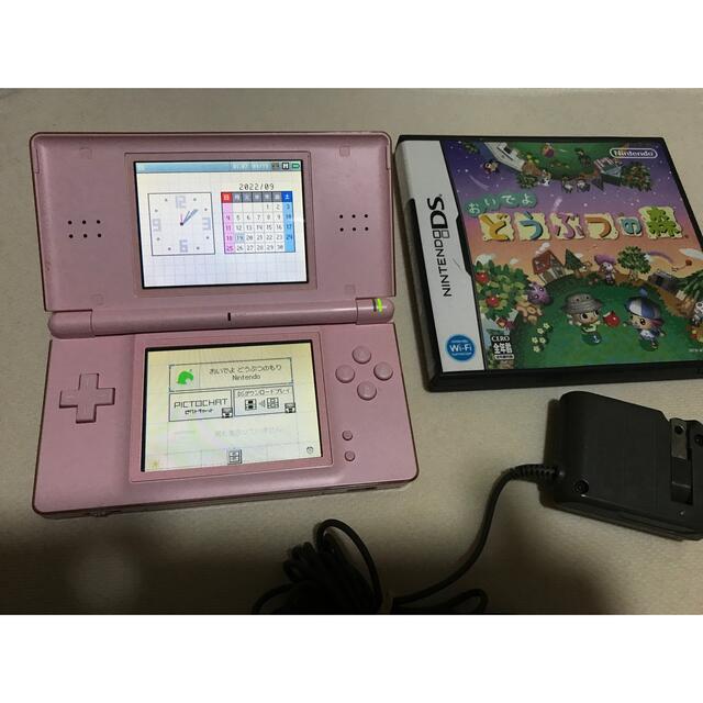 ゲーム【3点セット】DS本体 おいでよ動物の森 ポケットモンスター　充電器有