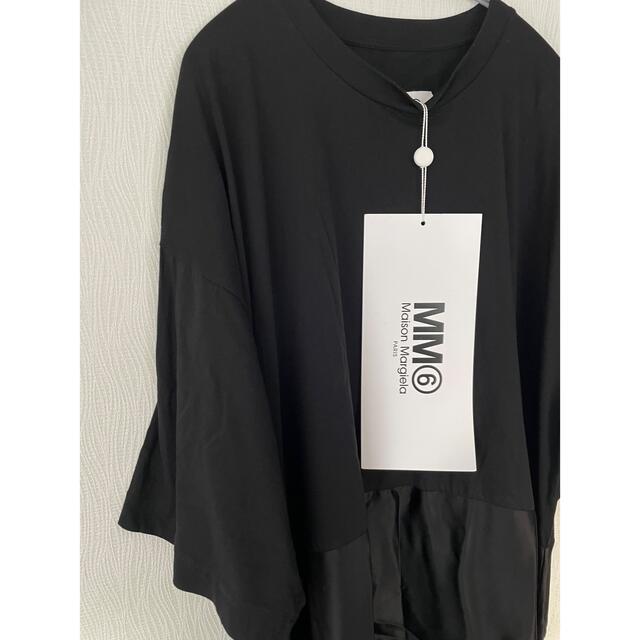 MM6(エムエムシックス)の【新品】MM6 MaisonMargiela  半袖Tシャツ サテンワンピース レディースのワンピース(ひざ丈ワンピース)の商品写真