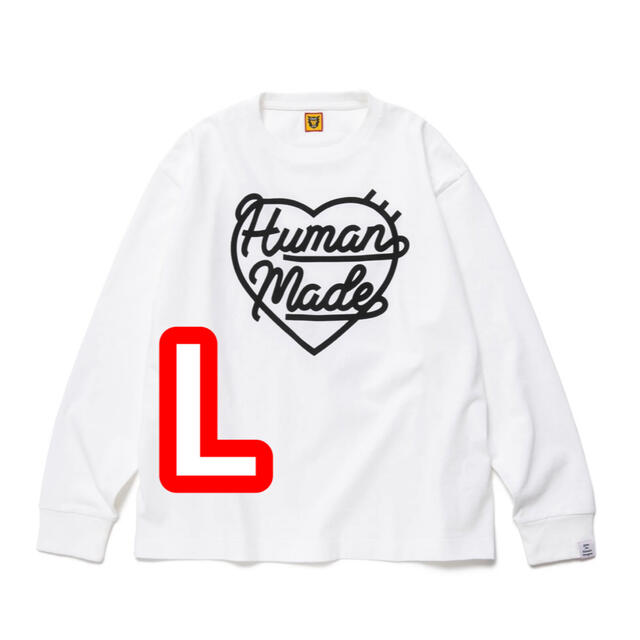 【L】HUMAN MADE HEART L/S T-SHIRT ヒューマンメイド
