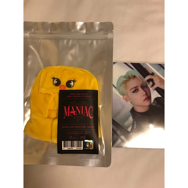 Stray Kids(ストレイキッズ)のskzoo フィリックス Bbok Ari ペンライトカバー maniac エンタメ/ホビーのタレントグッズ(アイドルグッズ)の商品写真