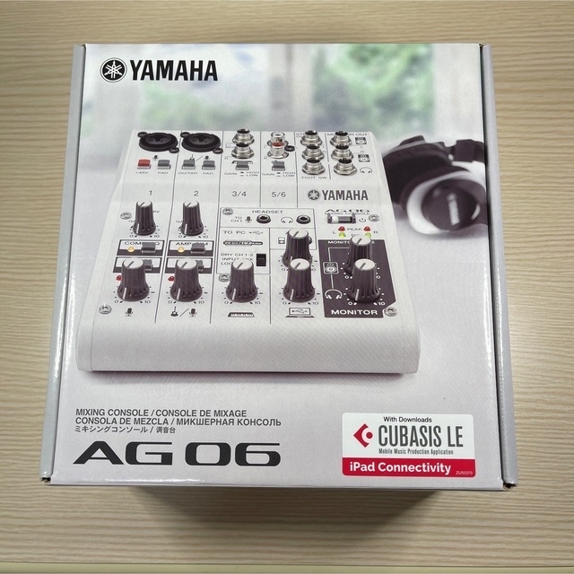 ヤマハ(ヤマハ)の～楓様専用～【新品未使用】YAMAHA AG06  楽器のDTM/DAW(オーディオインターフェイス)の商品写真