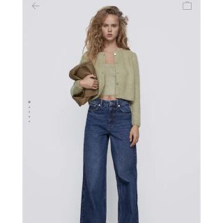 ザラ(ZARA)のZARA ショートニットカーディガン(カーディガン)