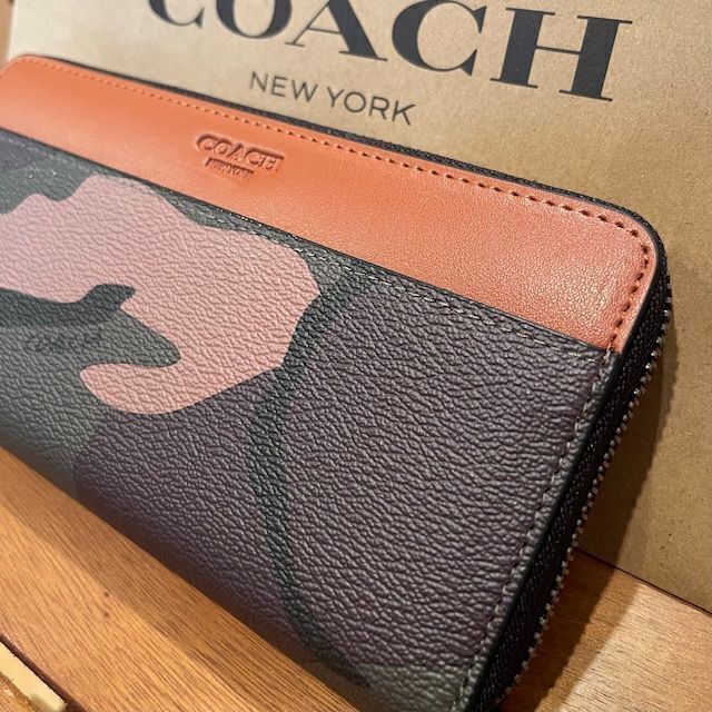 COACH コーチ☆長財布 カモフラージュ 迷彩 【正規品】 メンズのファッション小物(長財布)の商品写真