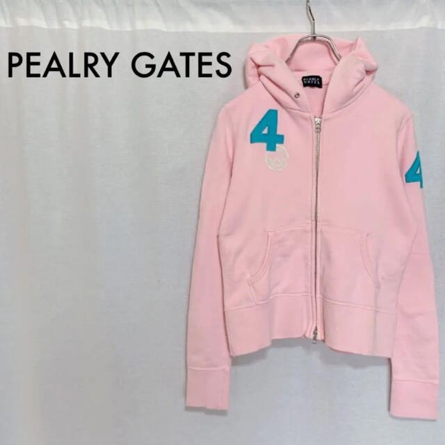 PEARLY GATES(パーリーゲイツ)のPEALRY GATES バーリーゲイツ パッチ パーカー レディース 1 スポーツ/アウトドアのゴルフ(ウエア)の商品写真