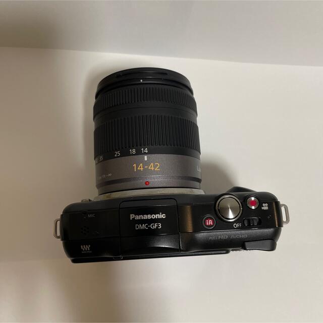 Panasonic DMC−GF3 LUMIX ミラーレス一眼レフ　カメラ　黒 3