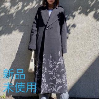 アメリヴィンテージ(Ameri VINTAGE)のAmeri VINTAGE EMBROIDERY BIG COLLAR COAT(ロングコート)