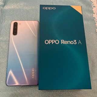 オッポ(OPPO)のOPPO Reno3 A ホワイト 美品(スマートフォン本体)