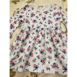 ブランシェス(Branshes)のブランシェス　新品　ワンピース　100cm 長袖　秋服　花柄　キッズ　女の子(ワンピース)