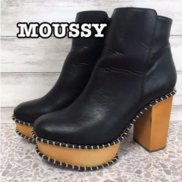 お値下げ‼︎  MOUSSY WOOD SOLE ブーツ　Mサイズ