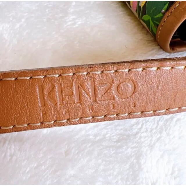 KENZO(ケンゾー)のKENZO PARIS ケンゾー　ショルダーバッグ 斜めがけ 花柄 ブラック レディースのバッグ(ショルダーバッグ)の商品写真