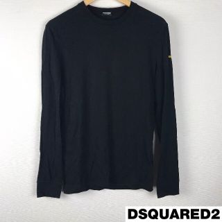 ディースクエアード(DSQUARED2)の美品 ディースクエアード 長袖Tシャツ ブラック サイズS(Tシャツ/カットソー(七分/長袖))