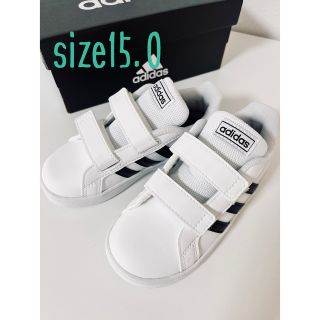 アディダス(adidas)の子どもスニーカー/adidas GRANDCOURT I  15.0㎝　未使用品(スニーカー)