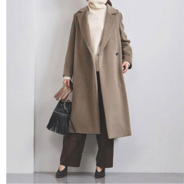 UNITED ARROWS テーラードコート モカ ロングコート 【高知インター店