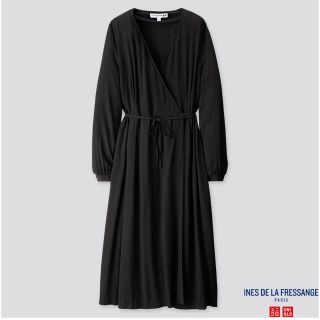 ユニクロ(UNIQLO)のイネス×ユニクロ レーヨンカシュクールワンピース(ロングワンピース/マキシワンピース)