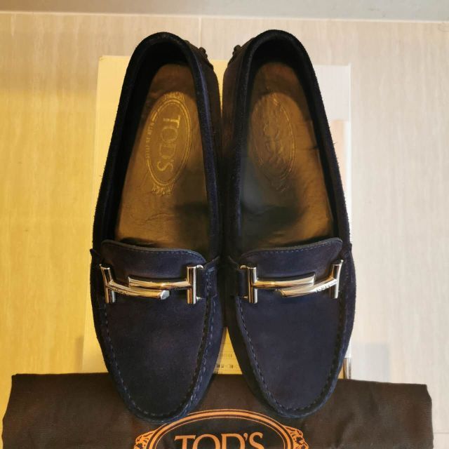 TOD'S - Tod's 23.5㎝ 伊製 紺 ドライビングシューズ スエード