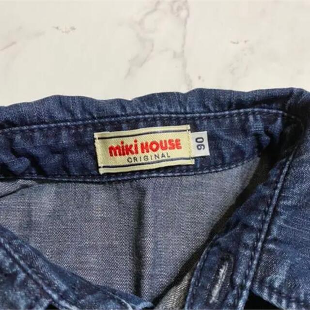 mikihouse(ミキハウス)のミキハウス　プッチー　デニムシャツ  90 キッズ/ベビー/マタニティのキッズ服男の子用(90cm~)(ブラウス)の商品写真