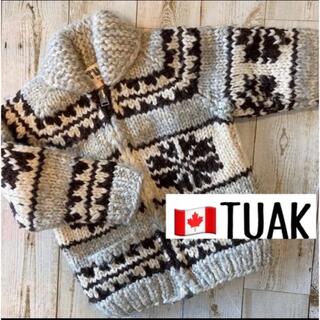 カナタ(KANATA)のTUAK トゥアック　カナダ　ウール　カウチン　セーター　ニット　 カナダ製(ジャケット/上着)