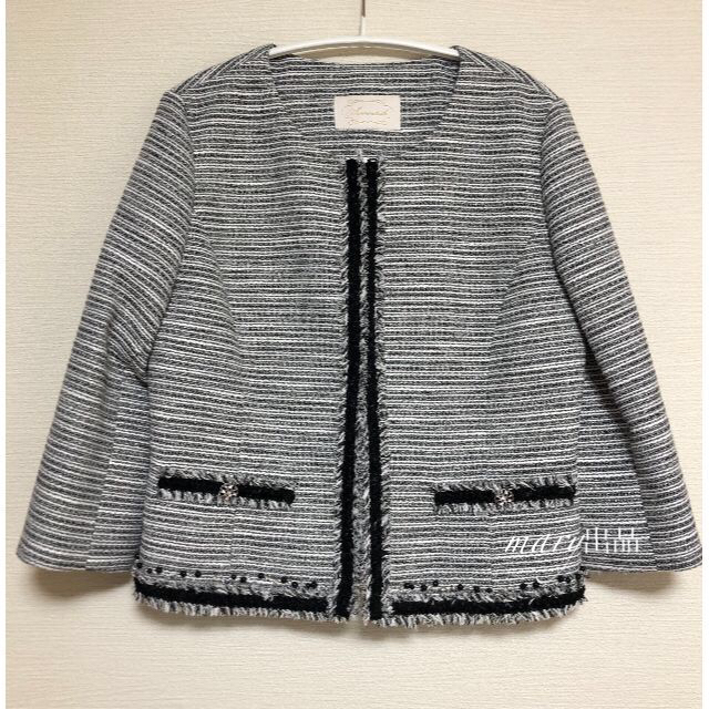 新品☆Aveniretoile☆アベニールエトワール☆ツイードジャケット☆刺繍