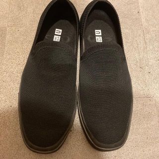 ユニクロ(UNIQLO)のUNIQLO U スリッポン ニットスニーカー 26cm 黒(スニーカー)