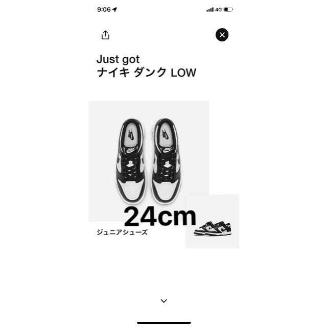 NIKE(ナイキ)のナイキダンク LOW レトロ ホワイト／ホワイト/ブラック レディースの靴/シューズ(スニーカー)の商品写真