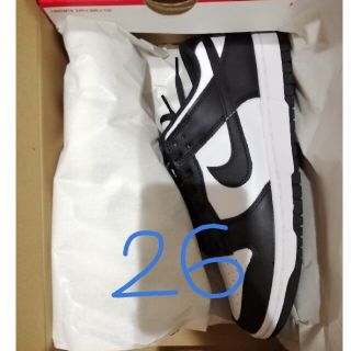 ナイキ(NIKE)のNIKE DUNK LOW Black White Panda　26.0(スニーカー)