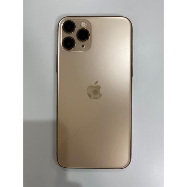 iPhone(アイフォーン)の【美品】iPhone11pro 256GB ゴールド SIMフリー おまけ付き スマホ/家電/カメラのスマートフォン/携帯電話(携帯電話本体)の商品写真