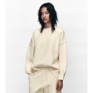 ザラ(ZARA)のZara サイドスリットニットセーター s(ニット/セーター)