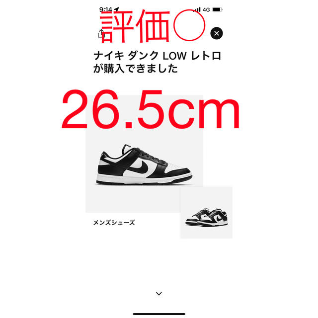 NIKE ダンク ロー  パンダ