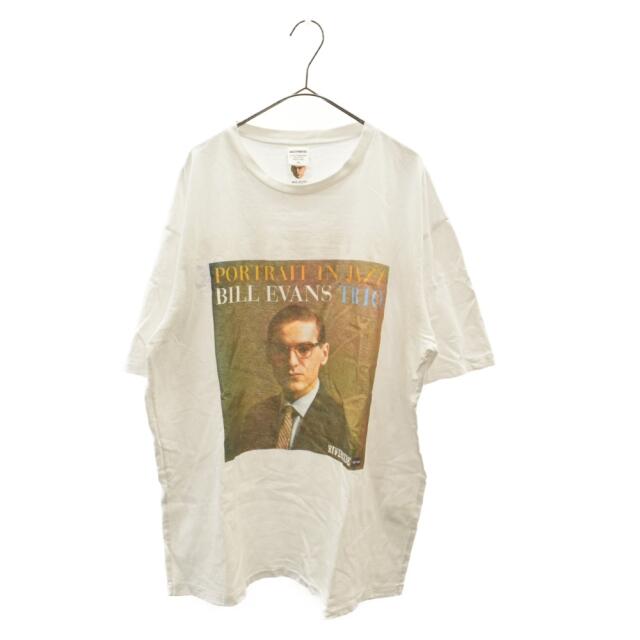 WACKO MARIA ワコマリア 21AW×BILL EVANS WASHED HEAVY WEIGHT CREW NECK T-SHIRT ウォッシュ加工 ヘビーウェイト クルーネック Tシャツ ホワイト