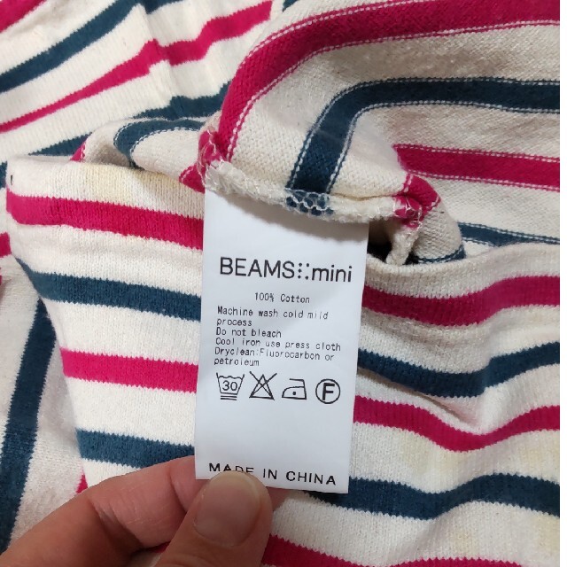 BEAMS(ビームス)のBEAMS mini ワンピース 110 ビームス　ミニ ラグマート　FITH キッズ/ベビー/マタニティのキッズ服女の子用(90cm~)(ワンピース)の商品写真