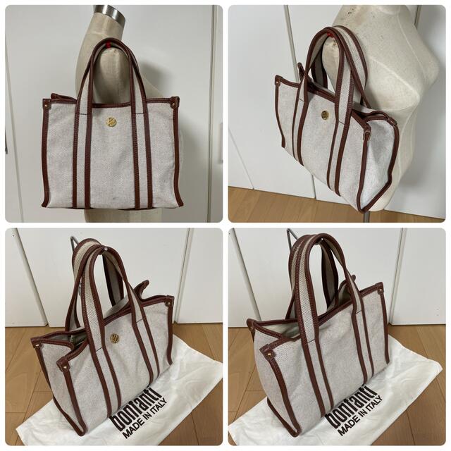 bonfanti - ボンファンティ Bonfanti ミニトート中古 キャンバス bonfanti - ボンファンティ Bonfanti ミニトート中古 キャンバス