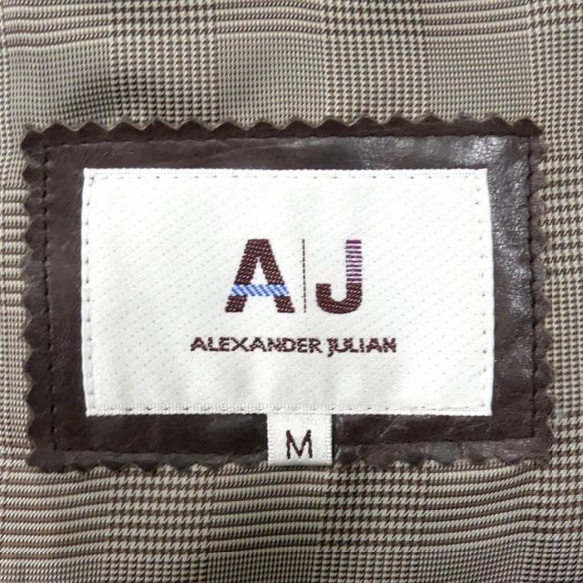 ALEXANDER JULIAN(アレキサンダージュリアン)のレザー トレンチコート 本革 アレキサンダージュリアン メンズ TN1371 メンズのジャケット/アウター(トレンチコート)の商品写真