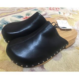 ザラ(ZARA)の新品✨ウッドソールスリッポン(スリッポン/モカシン)