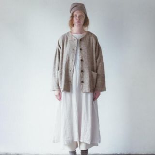 ネストローブ(nest Robe)のネストローブ【新品】コットンヤクナッピング ノーカラージャケット(ノーカラージャケット)