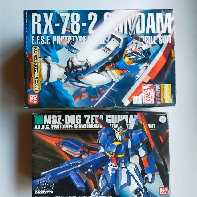 ２点セット　ガンダム　RX-78-2Ver.2.0  ZETA　GUNDAM