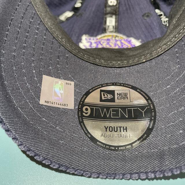 NEW ERA(ニューエラー)のキャップ　ニューエラ　レイカーズ　NBA コーデュロイ　LAKERS キッズ/ベビー/マタニティのキッズ服女の子用(90cm~)(その他)の商品写真